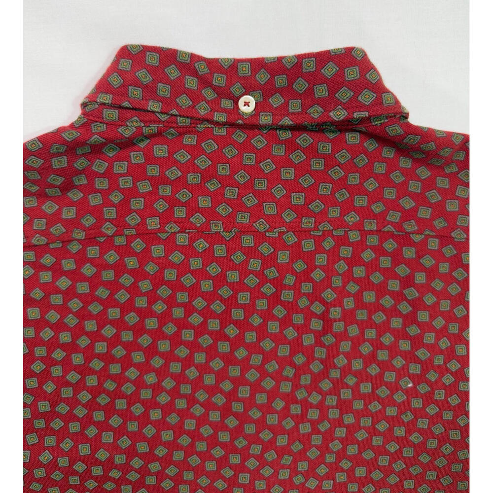 Vintage Ralph Lauren Long Sleeve Burgundy Button Down Shirt Size M - Picture 5 of 9